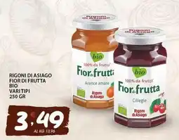 Sisa Rigoni di asiago fior di frutta bio vari tipi offerta