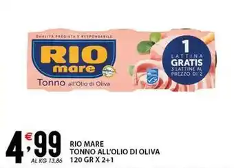 Sisa Rio mare tonno all'olio di oliva offerta