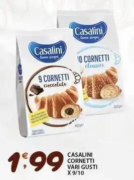 Sisa Casalini cornetti vari gusti x 9/10 offerta