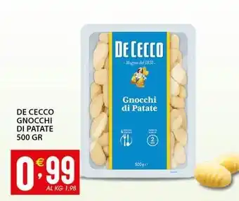 Sisa De cecco gnocchi di patate offerta