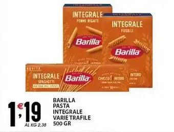 Sisa Barilla pasta integrale varie trafile offerta