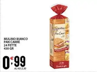 Sisa Mulino bianco pan carre 24 fette offerta