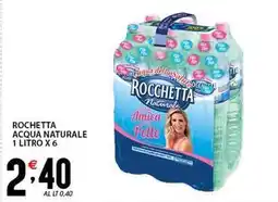 Sisa Rochetta acqua naturale offerta