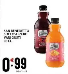 Sisa San benedetto succoso zero vari gusti offerta