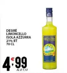 Sisa Desire limoncello isola azzurra 21% bt offerta