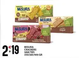 Sisa Misura crackers vari tipi offerta