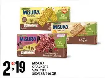 Sisa Misura crackers vari tipi offerta