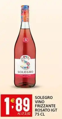 Sisa Solegro vino frizzante rosato igt offerta