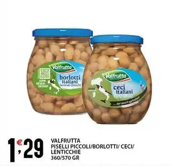 Sisa Valfrutta piselli piccoli/borlotti/ceci/ lenticchie offerta