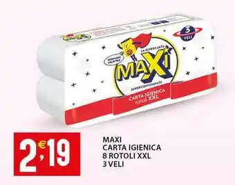 Sisa Maxi carta igienica 8 rotoli xxl offerta