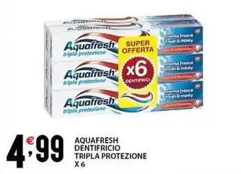 Sisa Aquafresh dentifricio tripla protezione offerta