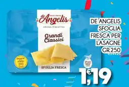 Enne Market DE ANGELIS sfoglia fresca per lasagne offerta