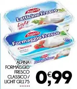 Enne Market ALPINA Formaggio fresco classico/ light offerta