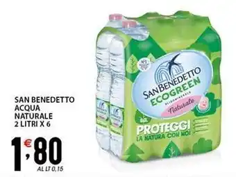 Sisa San benedetto acqua naturale offerta