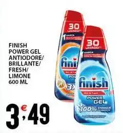 Sisa Finish power gel antiodore/ brillante/ fresh/ limone offerta