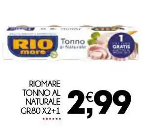 Enne Market RIO MARE tonno al naturale offerta