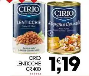 Enne Market CIRIO Lenticchie offerta