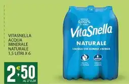 Sisa Vitasnella acqua minerale naturale offerta