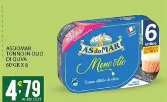 Sisa Asdomar tonno in olio di oliva offerta