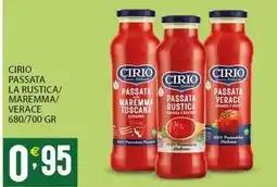 Sisa Cirio passata la rustica/ maremma/ verace offerta