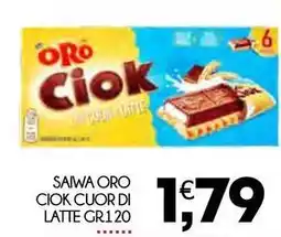 Enne Market SAIWA Oro ciok cuor di latte offerta