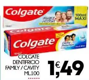 Enne Market COLGATE Dentifricio family/cavity offerta