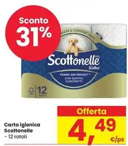 Eurospar Carta igienica Scottonelle offerta