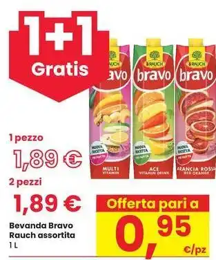 Eurospar Bevanda Bravo Rauch assortita offerta