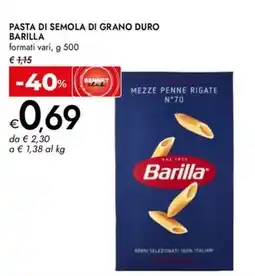 Bennet Pasta di semola di grano duro BARILLA offerta