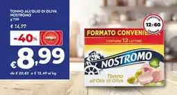 Bennet Tonno all'olio di oliva NOSTROMO offerta