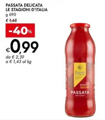 Bennet Passata delicata LE STAGIONI D'ITALIA offerta