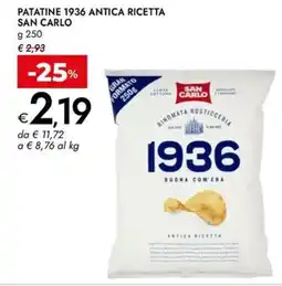 Bennet Patatine 1936 antica ricetta SAN CARLO offerta