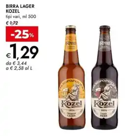 Bennet Birra lager KOZEL offerta