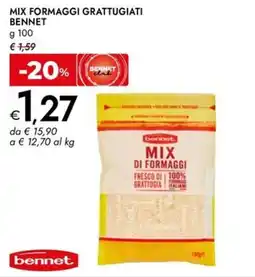 Bennet Mix formaggi grattugiati BENNET offerta