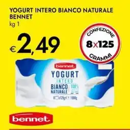 Bennet Yogurt intero bianco naturale BENNET offerta