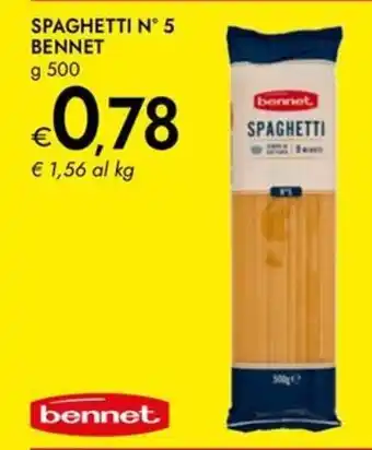 Bennet Spaghetti n° 5 BENNET offerta