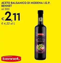 Bennet Aceto balsamico di modena i.g.p. BENNET offerta