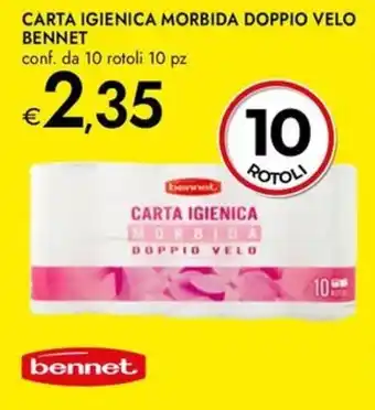 Bennet Carta igienica morbida doppio velo BENNET offerta