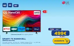 Euronics LG SMART TV NANOCELL SERIE 82 UHD 4K 55 offerta