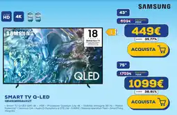 Euronics SAMSUNG SMART TV Q-LED QE43Q60DAUXZT 75" offerta