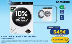 Euronics SAMSUNG LAVATRICE CARICA FRONTALE WW90DG6U85LKU3 offerta