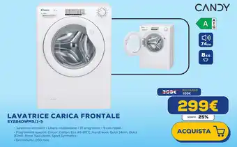 Euronics CANDY LAVATRICE CARICA FRONTALE EY284DWM5/1-S offerta