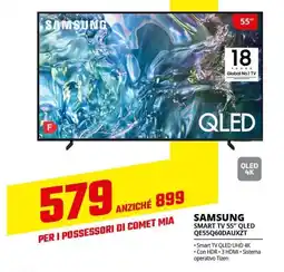 Comet SAMSUNG SMART TV 55" QLED QE55Q60DAUXZT offerta