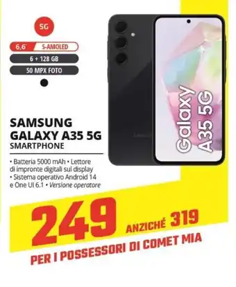 Comet SAMSUNG GALAXY A35 5G SMARTPHONE offerta