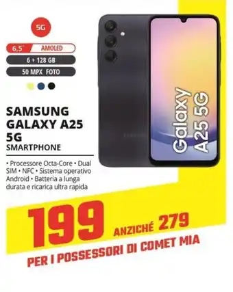 Comet SAMSUNG GALAXY A25 5G offerta