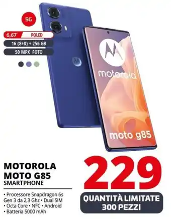 Comet MOTOROLA MOTO G85 SMARTPHONE offerta