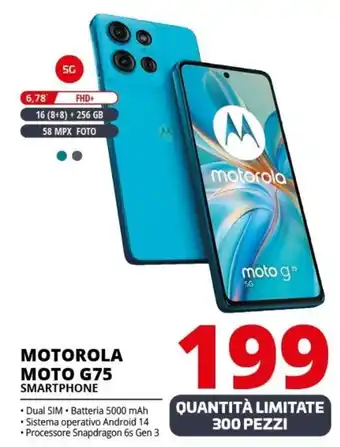 Comet MOTOROLA MOTO G75 SMARTPHONE offerta