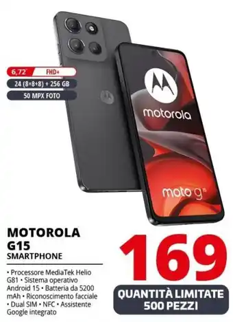 Comet MOTOROLA G15 SMARTPHONE offerta