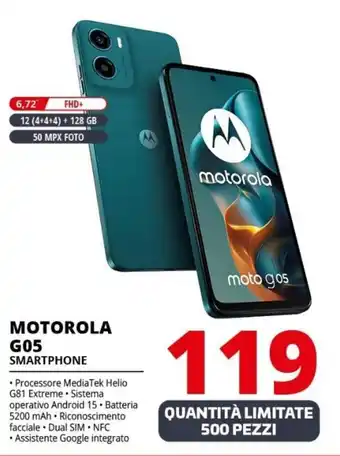 Comet MOTOROLA G05 SMARTPHONE offerta