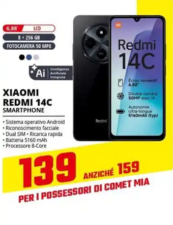 Comet XIAOMI REDMI 14C SMARTPHONE offerta